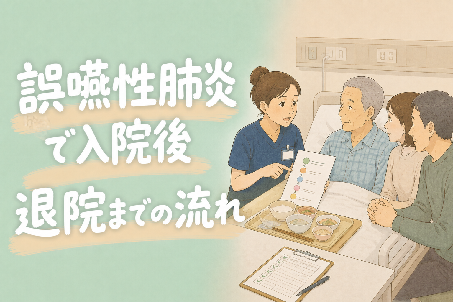 誤嚥性肺炎で入院後｜退院までの流れ