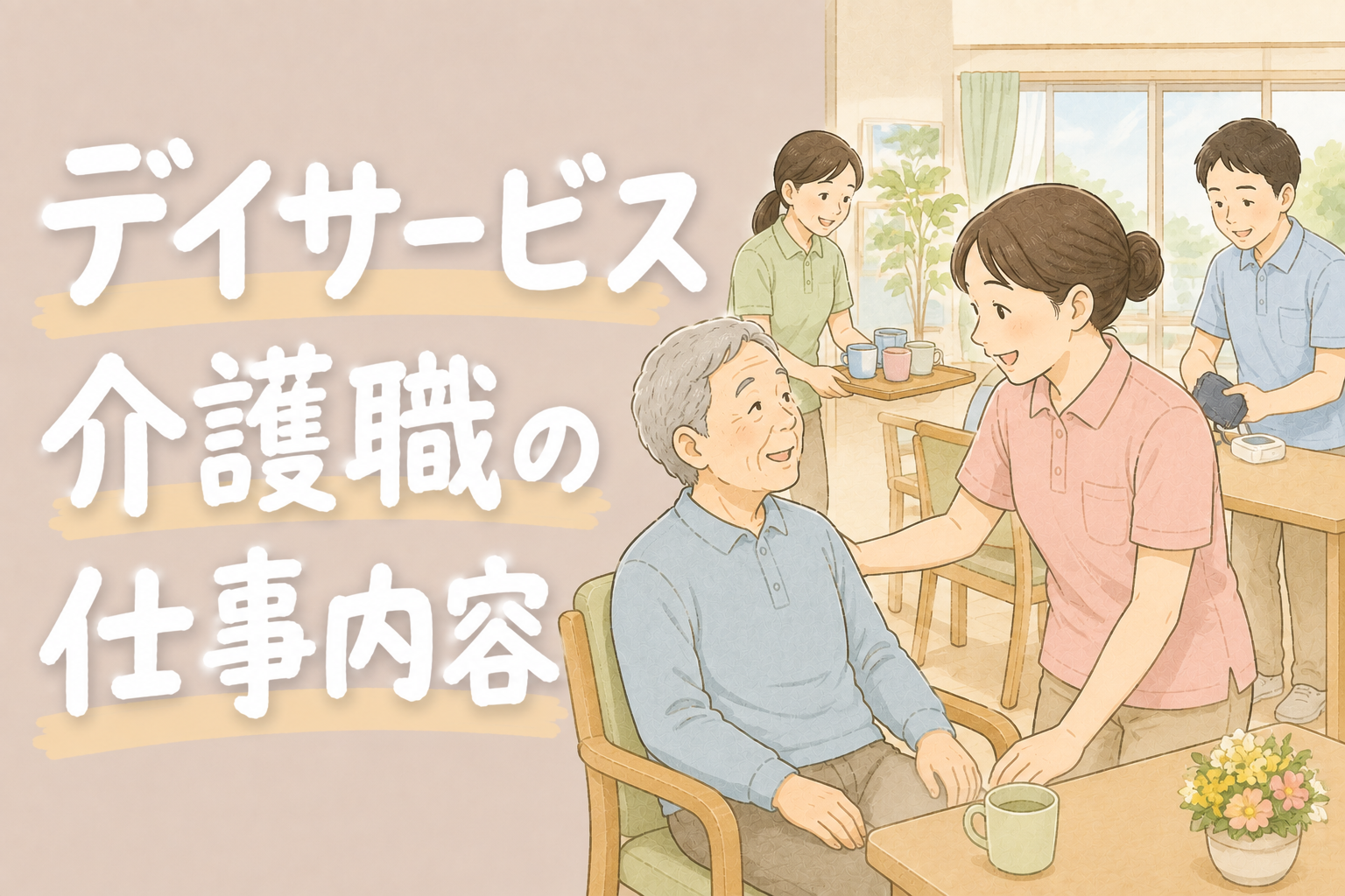 デイサービス介護職の仕事内容｜夜勤なしで働く選択