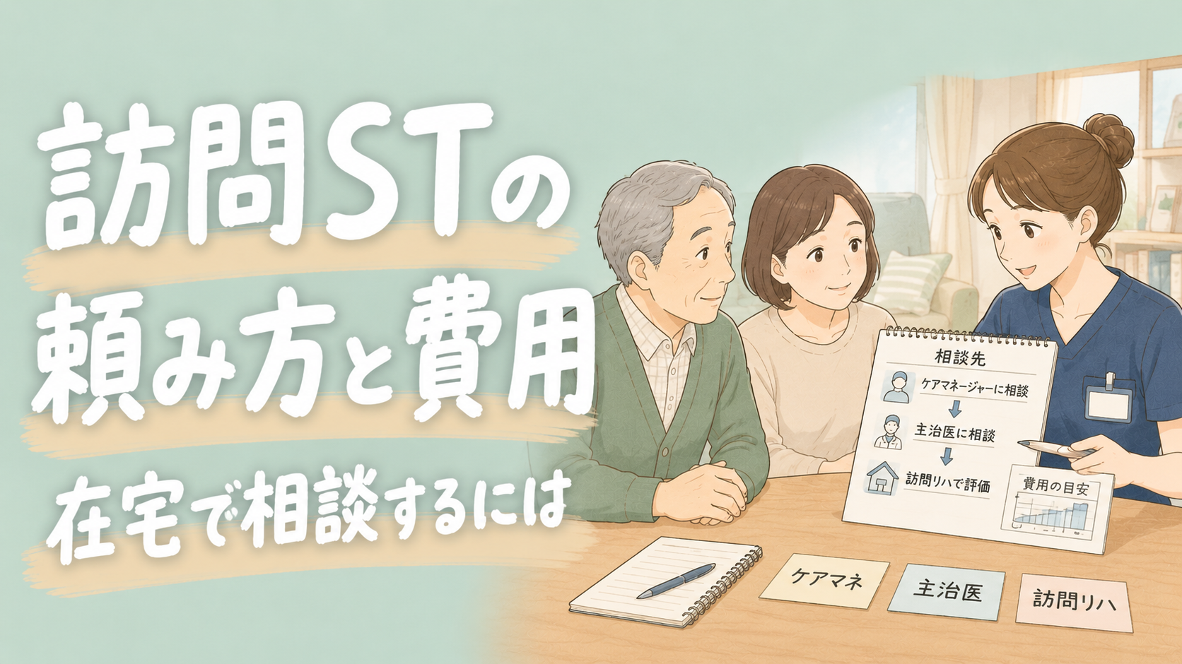 訪問STの頼み方と費用｜在宅で相談するには