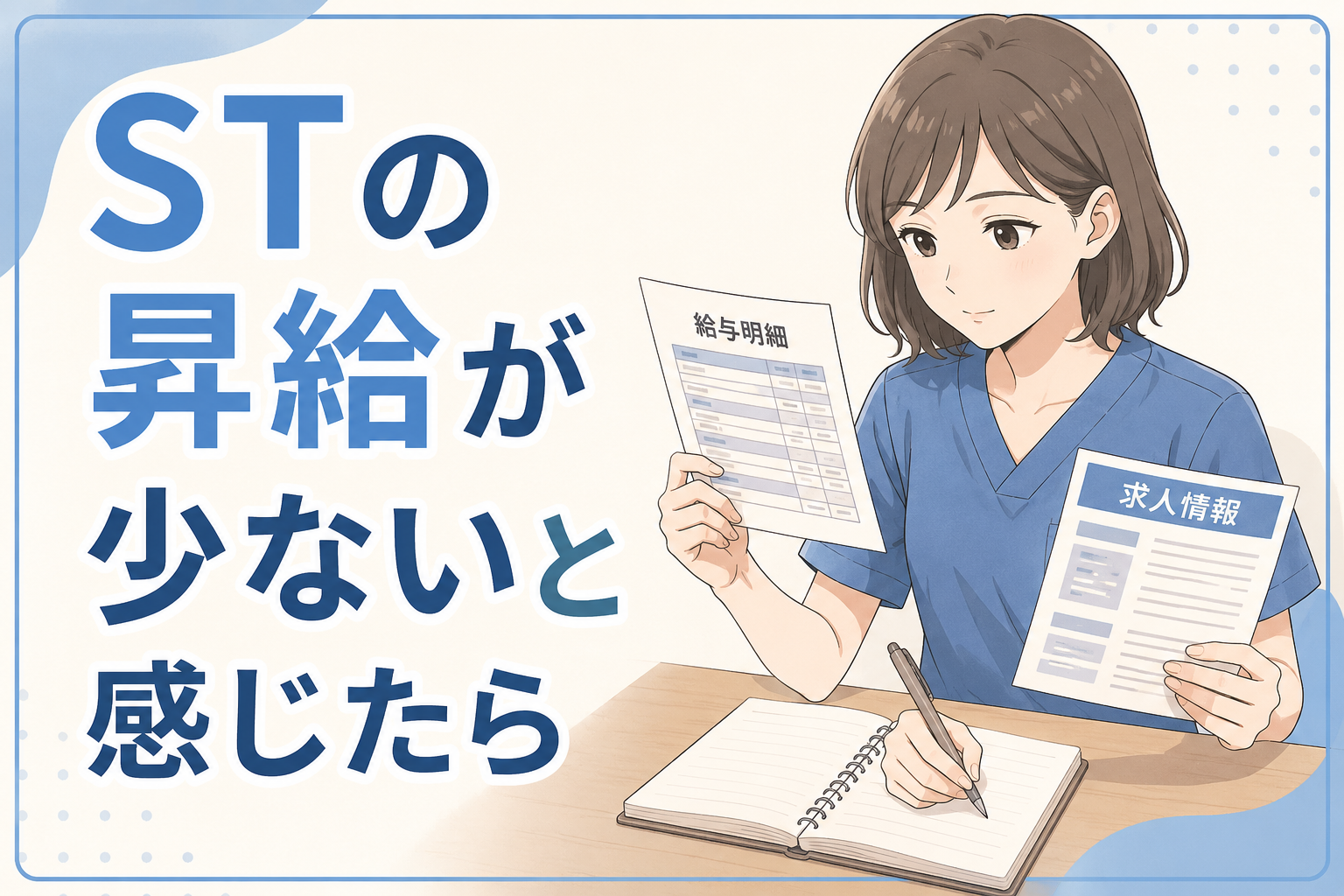 【現役ST解説】言語聴覚士の昇給が少ないと感じたら｜転職前に市場価値を知るという選択