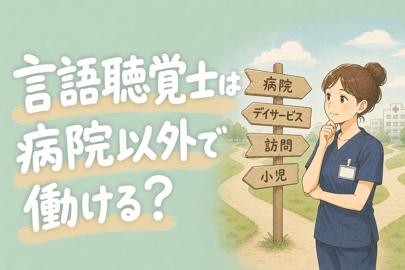 言語聴覚士は病院以外で働ける？