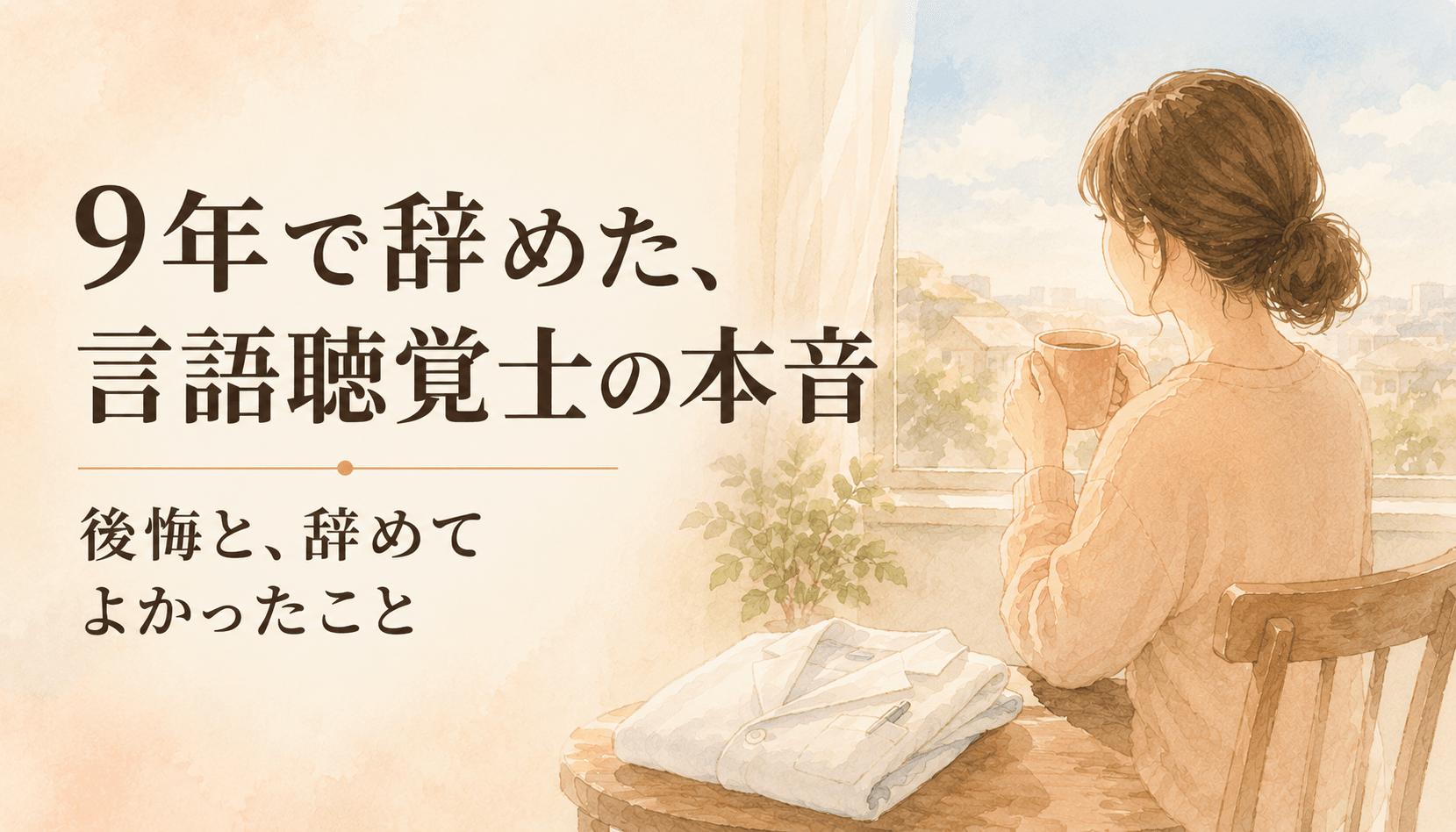 言語聴覚士9年で辞めた本音｜後悔したこと・よかったこと、全部正直に話します