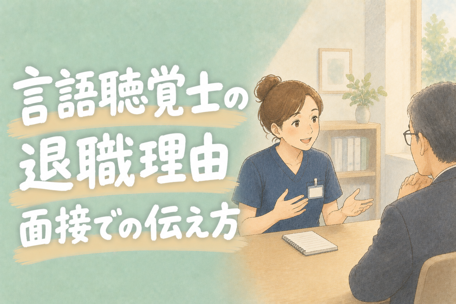 言語聴覚士の退職理由｜面接での伝え方