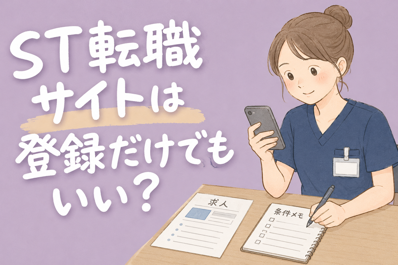 【現役ST解説】ST転職サイトは登録だけでもいい？今の職場がすべてではないと思えた話