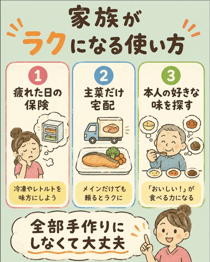 家族がラクになる使い方
